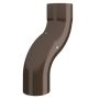 Lindab Steel One-Piece Downpipe Offset - 100mm Brown