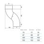 Lindab Steel One-Piece 50mm Downpipe Offset - 100mm Black