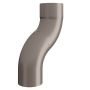 Lindab Steel One-Piece 50mm Downpipe Offset - 75mm Anthracite Metallic