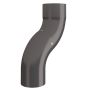 Lindab Steel One-Piece Downpipe Offset - 87mm Graphite