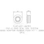 FloPlast Ring Seal Soil Rubber Boss Adaptor - 32mm Black