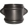 FloPlast Ring Seal Soil Coupling with Lugs Double Socket - 110mm Cast Iron Effect