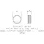 FloPlast Ring Seal Soil Rubber Boss Adaptor - 50mm Black