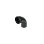 FloPlast Ring Seal Soil Bend Single Socket - 92.5 Degree x 110mm Black