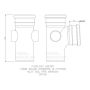 FloPlast Ring Seal Soil Branch - 92.5 Degree x 110mm White