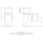 FloPlast Ring Seal Soil Branch - 92.5 Degree x 110mm Cast Iron Effect