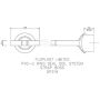 FloPlast Solvent Weld Soil Strap Boss - 110mm Grey