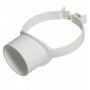 FloPlast Solvent Weld Soil Strap Boss - 110mm White