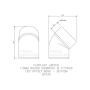 FloPlast Solvent Weld Offset Bend Bottom - 110mm Grey