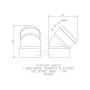 FloPlast Solvent Weld Offset Bend Top - 110mm Grey