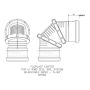 FloPlast Ring Seal Soil Adjustable Bend Double Socket - 0-90 Degree x 110mm White