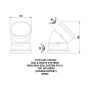 FloPlast Ring Seal Soil Bend Double Socket - 135 Degree x 110mm Grey