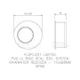 FloPlast Ring Seal Soil Reducer - 110mm x 68mm Black - Pack of 2