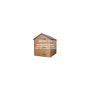 FloPlast Mini Gutter Shed Pack Apex Style Roof - 8 x 6 Brown