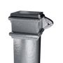 Cast Iron Square Downpipe Eared - 75mm x 1829mm Primed