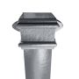 Cast Iron Square Downpipe Eared - 75mm x 914mm Primed