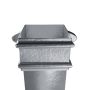 Cast Iron Square Downpipe Eared - 100mm x 1829mm Primed