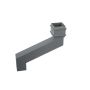 Cast Iron Square Downpipe Offset - 457mm Projection 100mm Primed