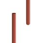 Lindab Steel Downpipe - 100mm x 3mtr Tile Red