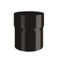 Lindab Steel Downpipe Connector - 100mm Black