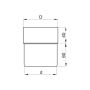 Lindab Steel Downpipe Connector - 120mm Coffee Brown