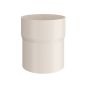 Lindab Steel Downpipe Connector - 120mm Antique White
