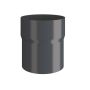 Lindab Steel Downpipe Connector - 75mm Graphite