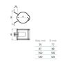 Lindab Steel Universal Downpipe Clip - 75mm Graphite