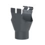 Galeco Steel Half Round Gutter Kit Graphite Grey - 120mm Diameter