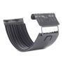 Galeco Steel Gutter Union - 135mm Graphite Grey