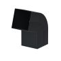 Galeco Square Steel Offset Downpipe Kit Black - 80mm Diameter