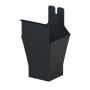 Galeco Square Steel Gutter Kit Black - 125mm Diameter