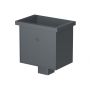 Galeco Square Steel Hopper & Downpipe Kit Grey - 80mm Diameter