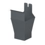 Galeco Square Steel Gutter Kit Graphite Grey - 125mm Diameter