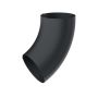 Galeco Steel Round Offset Downpipe Kit Black - 87mm Diameter