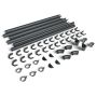 Galeco Steel Gutter Standard Shed Pack Apex Style Roof - 12x6 to 20x12 Black