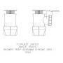 FloPlast Shower Trap Chrome Grid - 40mm x 50mm Chrome