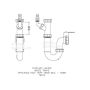 FloPlast Washing Machine Trap - 76mm Seal x 40mm White