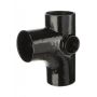 Push Fit Cast Iron Soil Branch with Left Hand Boss - 92.5 Degree x 100mm