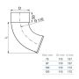 Lindab Steel Downpipe Shoe - 100mm Coffee Brown