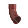 Lindab Steel Downpipe Shoe - 120mm Dark Red