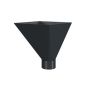 Lindab Steel Large Water Hopper - 100mm Anthracite Grey