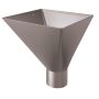 Lindab Steel Large Water Hopper - 87mm Anthracite Metallic