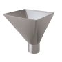 Lindab Steel Large Water Hopper - 87mm Silver Metallic