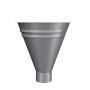Lindab Steel Half Round Water Hopper - 75mm Anthracite Metallic