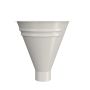 Lindab Steel Half Round Water Hopper - 75mm Antique White