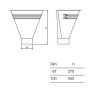 Lindab Steel Half Round Water Hopper - 87mm Silver Metallic