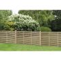 Pressure Treated Contemporary Slatted Fence Panel - 1800mm x 1200mm