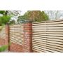 Pressure Treated Contemporary Double Slatted Fence Panel - 1800mm x 1800mm