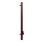 Lindab Steel Vandal Reinforced Pipe with Leaf Trap - 102mm x 2mtr Dark Red